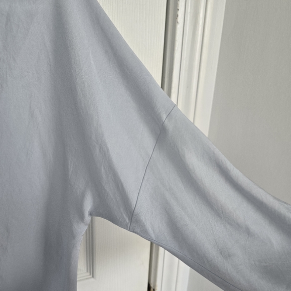 Vince Light Blue Women's Wrap Top - Picture 6 of 9